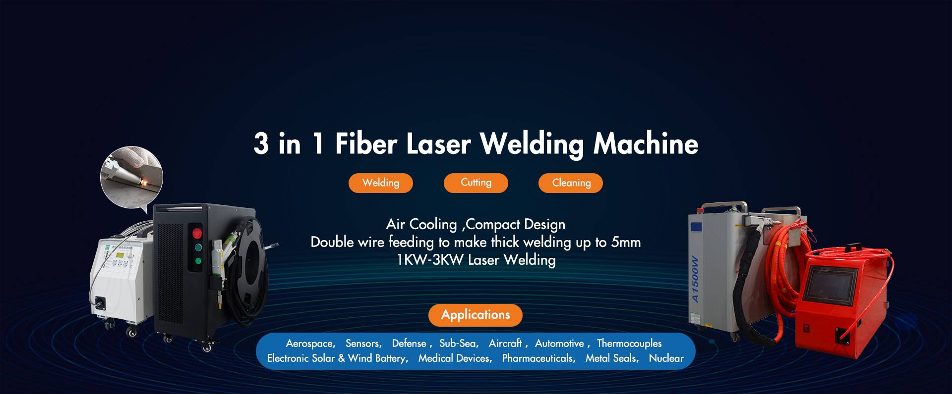 3 in 1 Fiber Laser Welding Machine