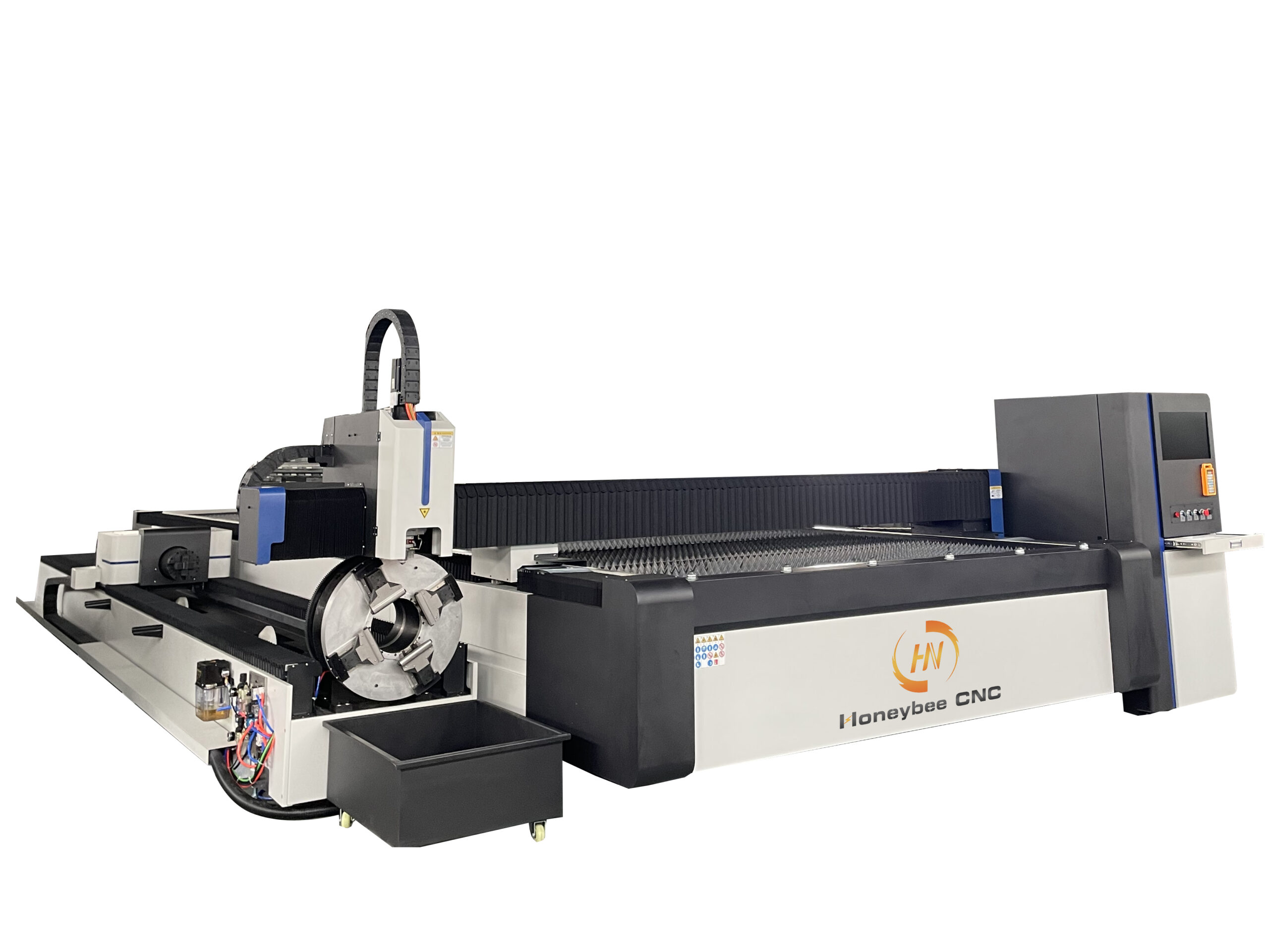 Fiber laser cutting machine for plate and pipe