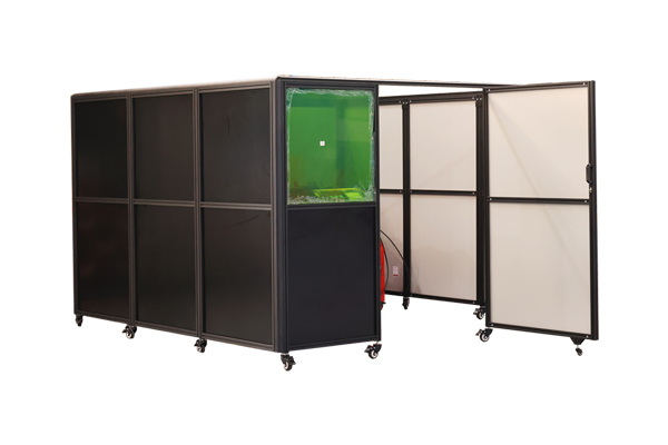 Laser welding machine safety work fence device